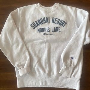 Champion Sweatshirt Norris Lake Tennessee Shanghai Resort Reverse Weave M